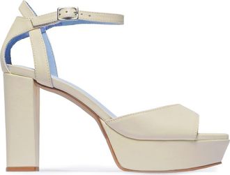 Bernardo Valeria Platform High Heeled Sandal in Eggshell at Nordstrom, Size 7.5