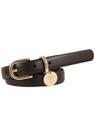 Joop Lederg&uuml;rtel JOOP, Damen, Gr. 100, schwarz braun, Rindsleder, G&uuml;rtel Lederg&uuml;rtel, mit Dornschliesse und Logo-Anh&auml;nger, Breite 2cm