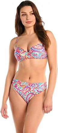 La Blanca Pebble Beach Bikini Top Womens Multi Wrap Bralette Swimwear DDR2513