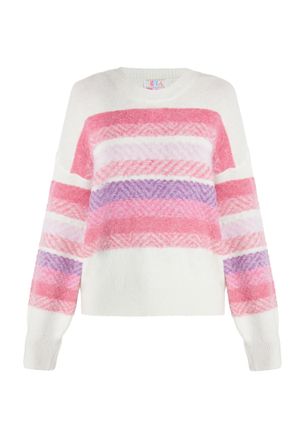 Izia Jumper Dames Wit Veelkleurig