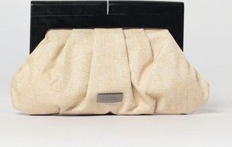 Twentyfourhaitch Clutch Teresitas in rafia drappeggiata