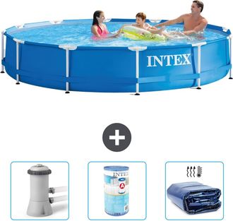 Intex Piscina Con Estructura Redonda - 366x76 Cm - 6-piezas S21332