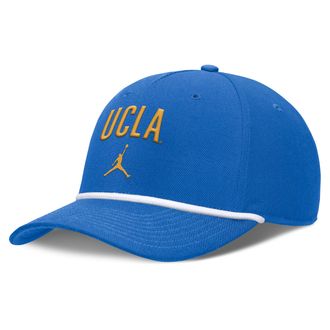 Nike Jordan Mens UCLA Primetime Rise Campus Jordan Brand College Adjustable Hat in Blue | JC9644UUCL-SJM