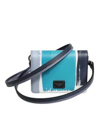 Dolce & Gabbana Multicolor Lederen DG Logo Vouwkaart Houder Portemonnee