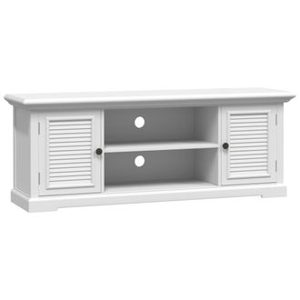 vidaXL Vidaxl - Mueble Para Tv Madera De Ingenier&iacute;a Blanco 110x30x41 Cm