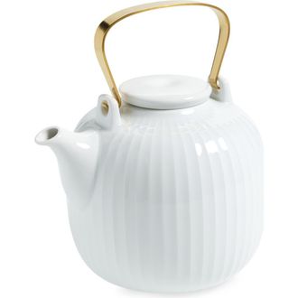 K&auml;hler Hammersh&oslash;i Teapot in White at Nordstrom