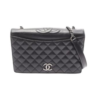 Chanel Pre-owned Vintage Schoudertas - Dames - Pre-owned - Zwart - Maat: ONE Size Leer