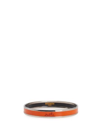 Hermès Bracciale rigido stretto Caleche smaltato 62 2010-2025 - Arancione