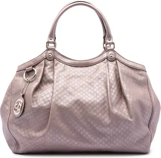 Gucci Pre-owned Gucci Large Metallic Microguccissima Sukey Tote S3O99AI34VZUXWC6