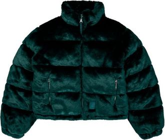 Alpha Industries Alpha Industries Womens Fur Puffer Winter Jacket Women - Green - Size X-Small