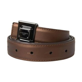 Dolce & Gabbana Leather Belt - female - Dolce & Gabbana - Belts - Brown - ONE SIZE - Accessories