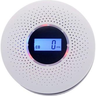 OEM Detector Combinado De Humo Y Mon&oacute;xido De Carbono Con Pantalla Digital Y Alarma Sonora Y Visual, Detector De Humo Y Co 2 En 1 Que Funciona Con Pilas Pa