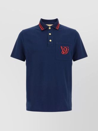 Valentino Garavani polo shirt embroidered chest pocket