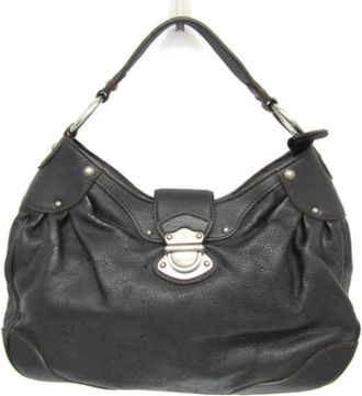 Louis Vuitton Tweedehands leren Louis Vuitton tassen - Dames - Vintage Handtas - Zwart - ONE Size - Leer - Vintage