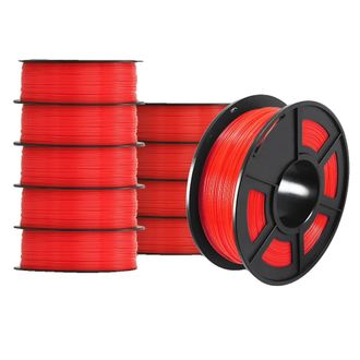 OEM Filamento 3d, Material Ecol&oacute;gico, Excelente Calidad De Impresi&oacute;n, Petg Rojo, Rollo De 10 Unidades