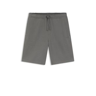 HUGO BOSS Cotton-terry shorts with logo print