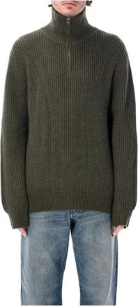 A.P.C. Daniel Jersey de Media Cremallera - Knitwear - Hombre - Verde - L