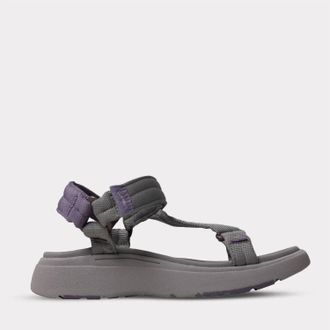 Lamofootwear Womens Solstice Hook & Loop Sandal In Charcoal
