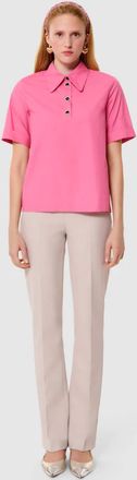 Tara Jarmon Tonella Short Sleeve Top In Rose