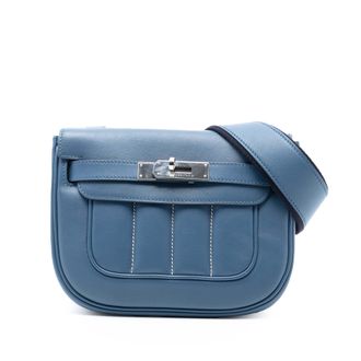 Hermès Blue Agate Swift Berline 28