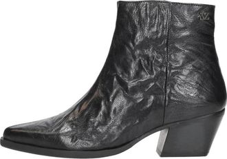 Lazamani River Enkellaarsjes - Dames - Cowboylaarzen - Zwart - 40 EU - Leer - Schoenen