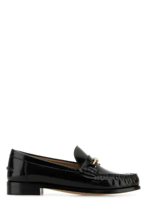 Ferragamo Black Solid Harry Loafers