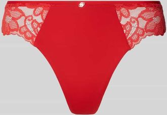 HUGO BOSS String mit Spitze Modell THONG_BLOSSOM in Rot, Größe XL