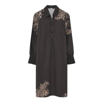 Gustav Kleedjes, Dames, Zwart, 2Xl, Shirt Dress