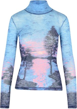 Maison Kitsuné Maison Kitsuné Landscape Polyamide Turtleneck Sweater