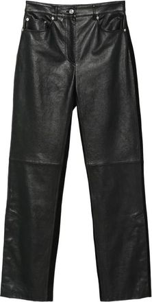 Sportmax Crespo Leather Panelled Trousers
