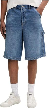 Diesel D-Livery-W Short - Heren - Denim shorts - Blauw - W31 - Katoen - Korte Broeken