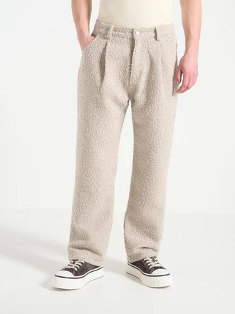 Mani&egrave;re De Voir Arnault Textured Boucle Denim Jeans in Beige at Nordstrom, Size 34