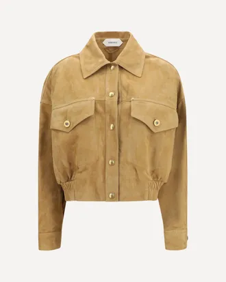 Versace Suede Blouson Jacket Female 40