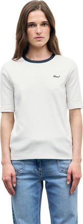 Gerard Darel Bess Embroidered Logo T-Shirt in Night Blue at Nordstrom, Size X-Large/xx-Large
