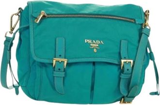 Prada Pre-owned Cross Body Bags, female, Blue, Size: ONE SIZE Pre-owned Vintage Cross Body Bag