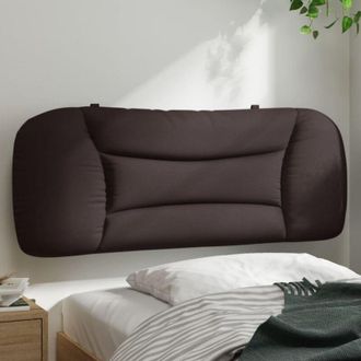 vidaXL Cabecero De Cama Acolchado Tela Marr&oacute;n Oscuro 100 Cm Vidaxl