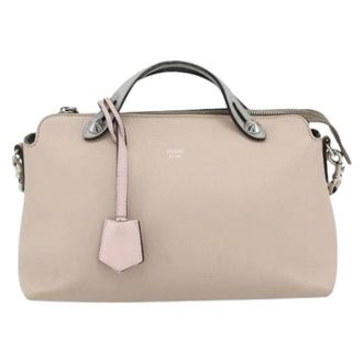 Fendi Pre-owned By the Way Satchel - Dames - Vintage Handtas - Beige - ONE Size - Leer - Vintage