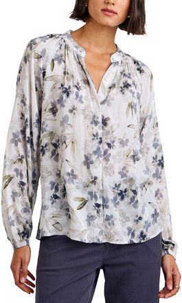 Bella Dahl Long Sleeve Shirred Raglan Shirt
