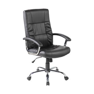 Serena Serena - Silla De Oficina Melton, Sill&oacute;n Ejecutivo Con Reposabrazos, Silla De Oficina Ergon&oacute;mica, Cm 69x64h106/116, Negro