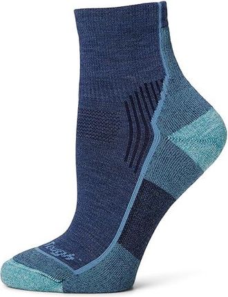 Darn Tough Hiker 1/4 Midweight with Cushion Womens Crew Cut Socks Shoes Blue Jay : LG (US 10-11.5), Lycra/Merino/Nylon
