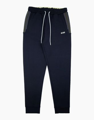 HUGO BOSS Mens Hugo Boss Hadiko 1 Multi Coloured Stripe Bottoms Dark Navy 402 - Black - Size: 2XL