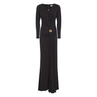 Elisabetta Franchi Draped-detail Maxi Dress