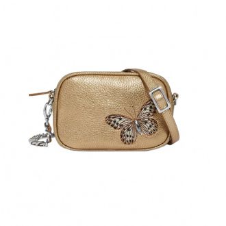 Brighton Sydney Butterfly Shimmer Crossbody Bag In Gold
