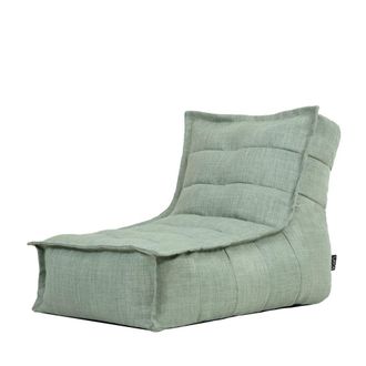 Icon Brand Puf chaise longue verde salvia para interior y exterior