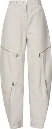 Pinko Pinko, Broeken, Dames, Grijs, S, Gabardine Broeken