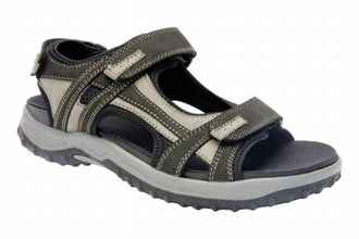 Drew Mens Warren Sandal In Black/grey Combo