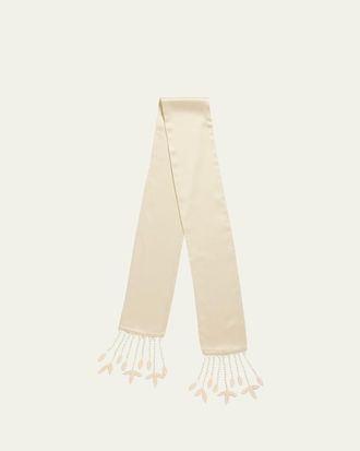 Toteme Guipure Lace Tuxedo Scarf