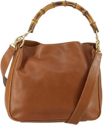 Gucci Pre-owned Shoulder Bags, female, Brown, Size: ONE SIZE Pre-owned Vintage Shoulder Bag