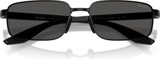 Prada Psb 54S Zonnebril - unisex - Zonnebrillen - Zwart - 59 MM - Nylon - Accessoires
