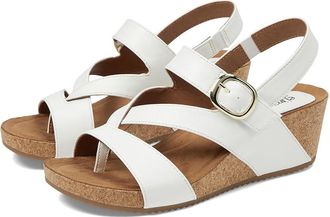 S&ouml;fft Evelyn Womens Sandals White : 9.5 M, Rubber/Suede